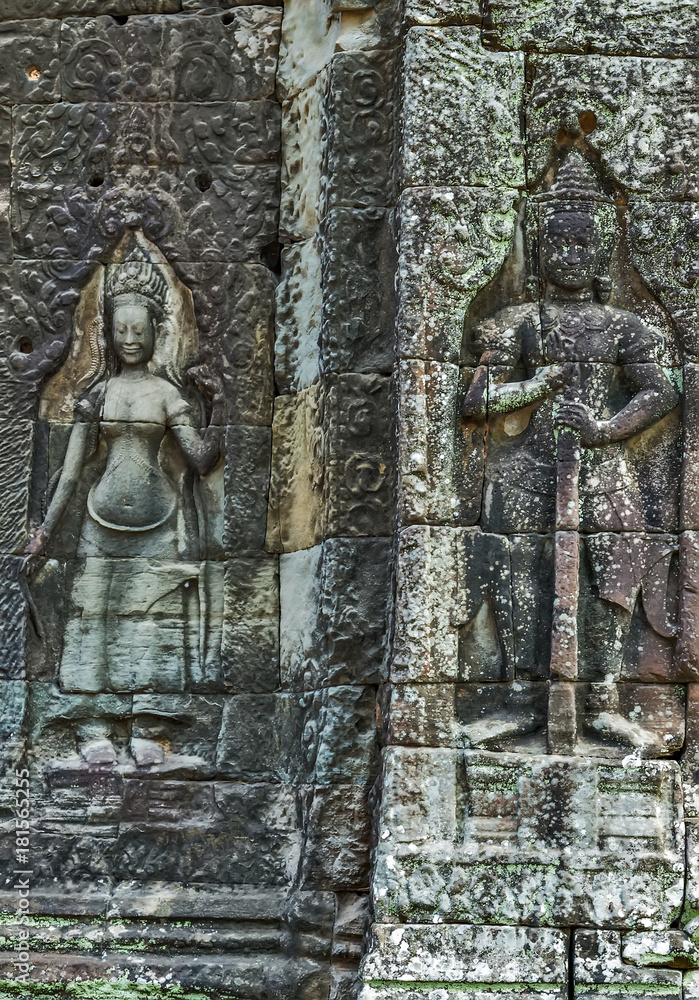 Angkor Dancing Apsara decoration, Cambodia