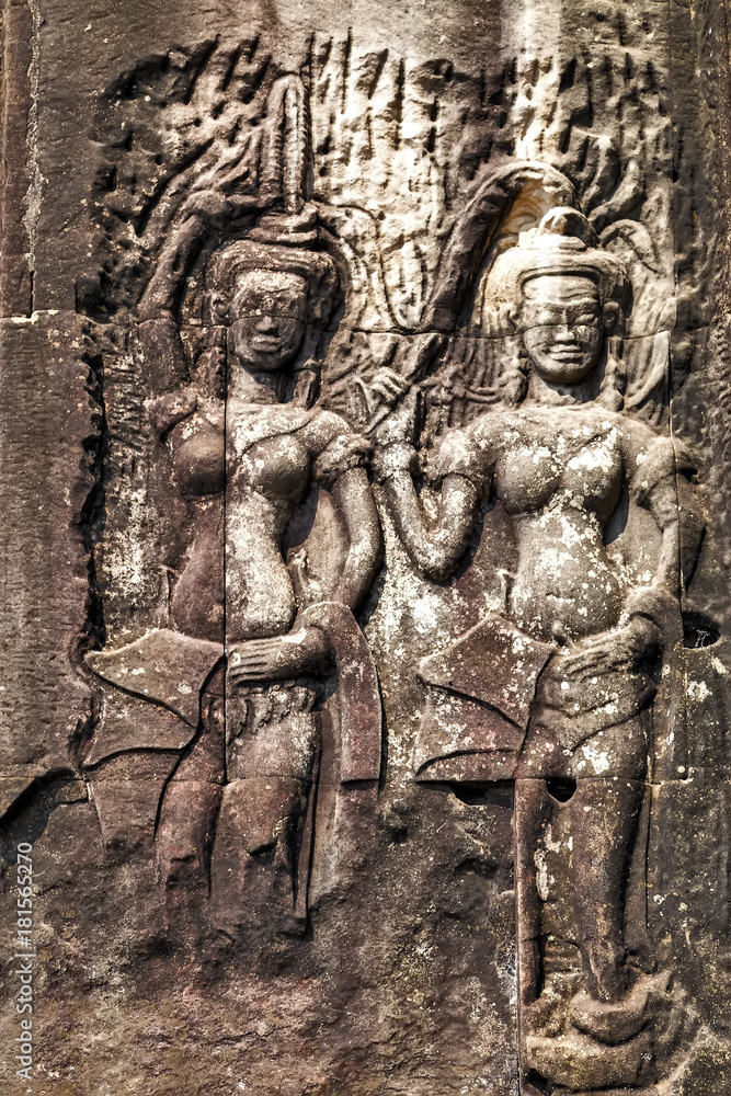 Angkor Dancing Apsara decoration, Cambodia Angkor Dancing Apsara decoration, Cambodia