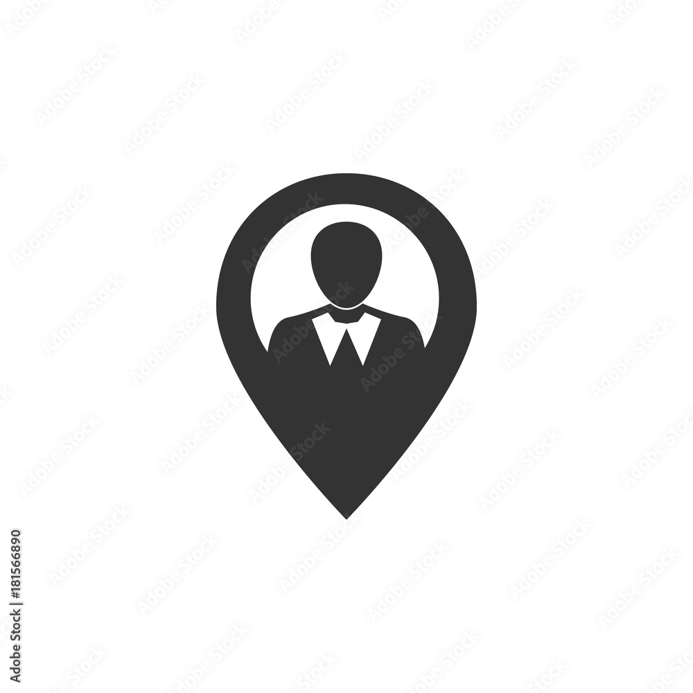 location people icon. Business, human resource sign. Looking for talent. Search man vector icon. Job search icon location people icon. Business, human resource sign. Looking for talent. Search man vector icon. Job search icon