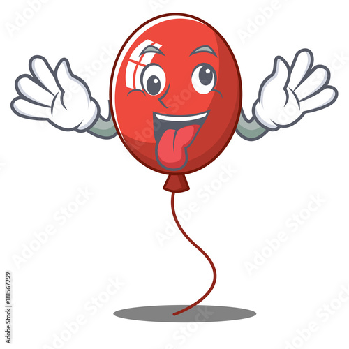 Crazy balloon character cartoon style