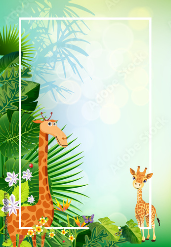 animal vectors summer backgrounds