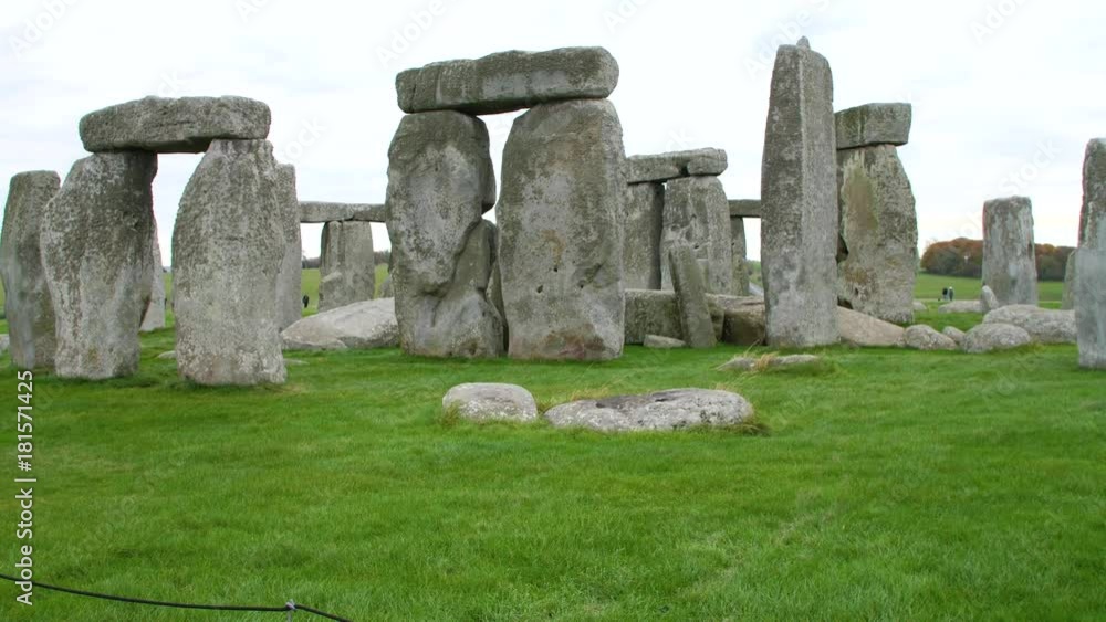Close up 4k view of the historic Stonehenge in England. Close up 4k view of the historic Stonehenge in England.