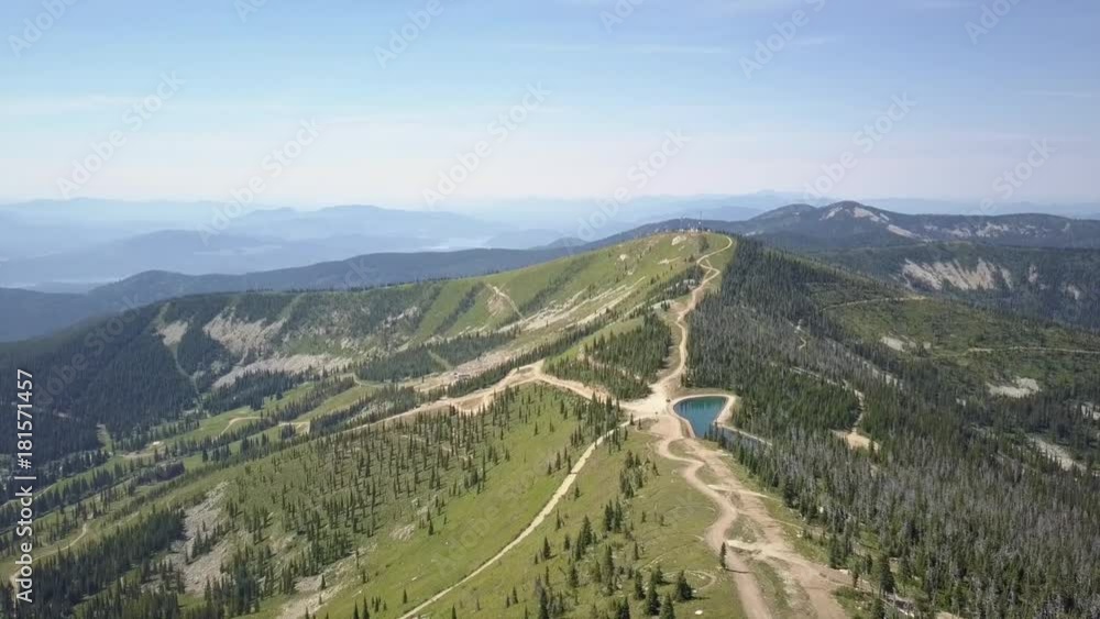 Aerial over Santa Barbara mountains in California in summer season with majestic views. Aerial over Santa Barbara mountains in California in summer season with majestic views.