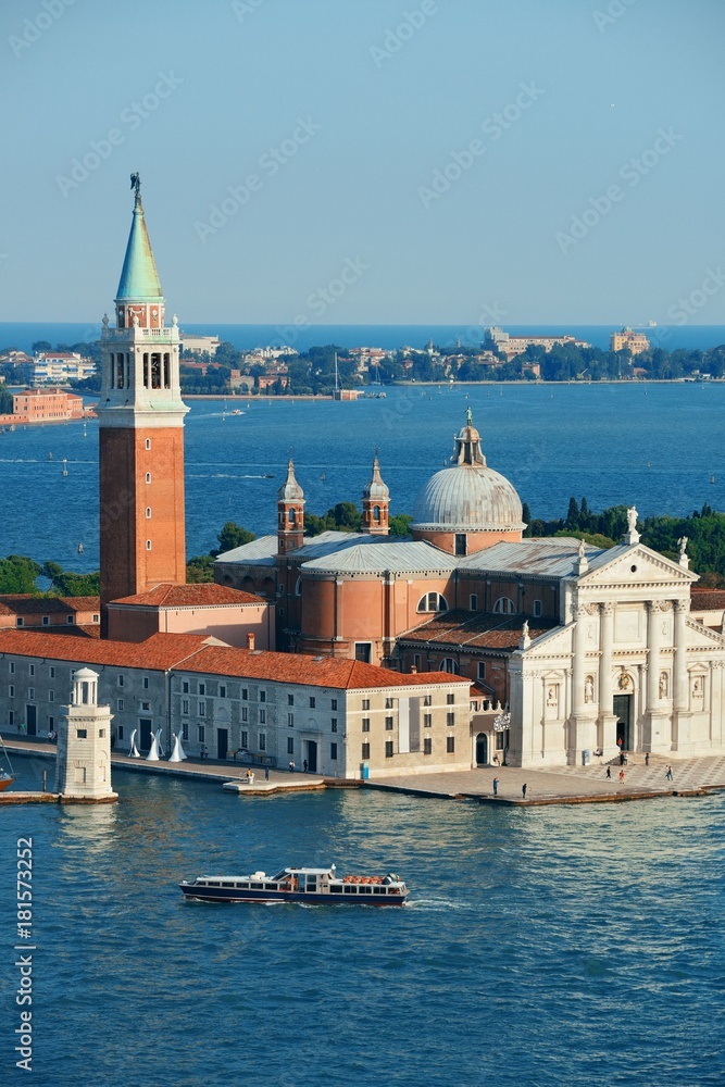 San Giorgio Maggiore church and boat