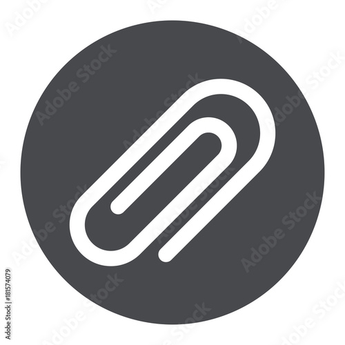paper clip circle icon