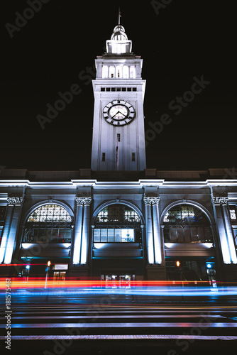 Photography san francisco clock tower light trials night shot