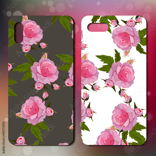 Phone cover with roses photo