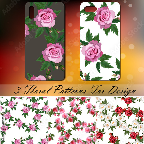 Phone cover with roses photo