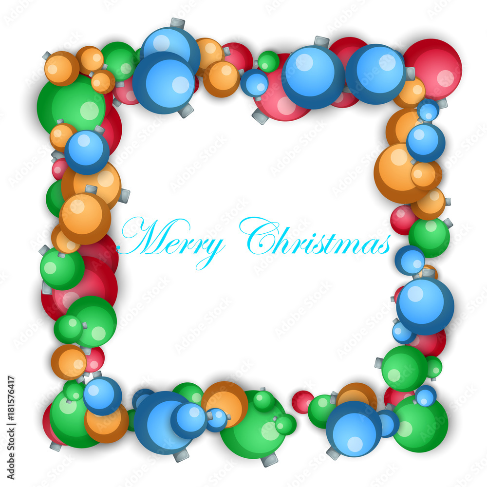 New Year s ball frame- vector illustration. Eps 10 New Year s ball frame- vector illustration. Eps 10