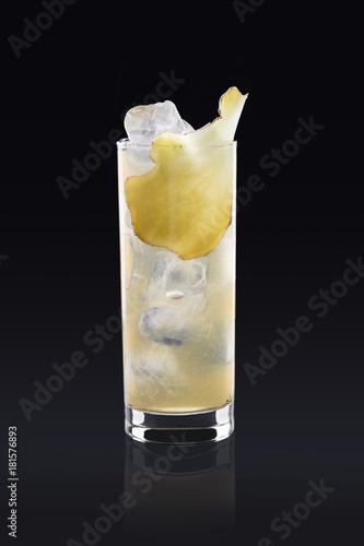 Wallpaper Mural Iced tea with ginger on black background Torontodigital.ca