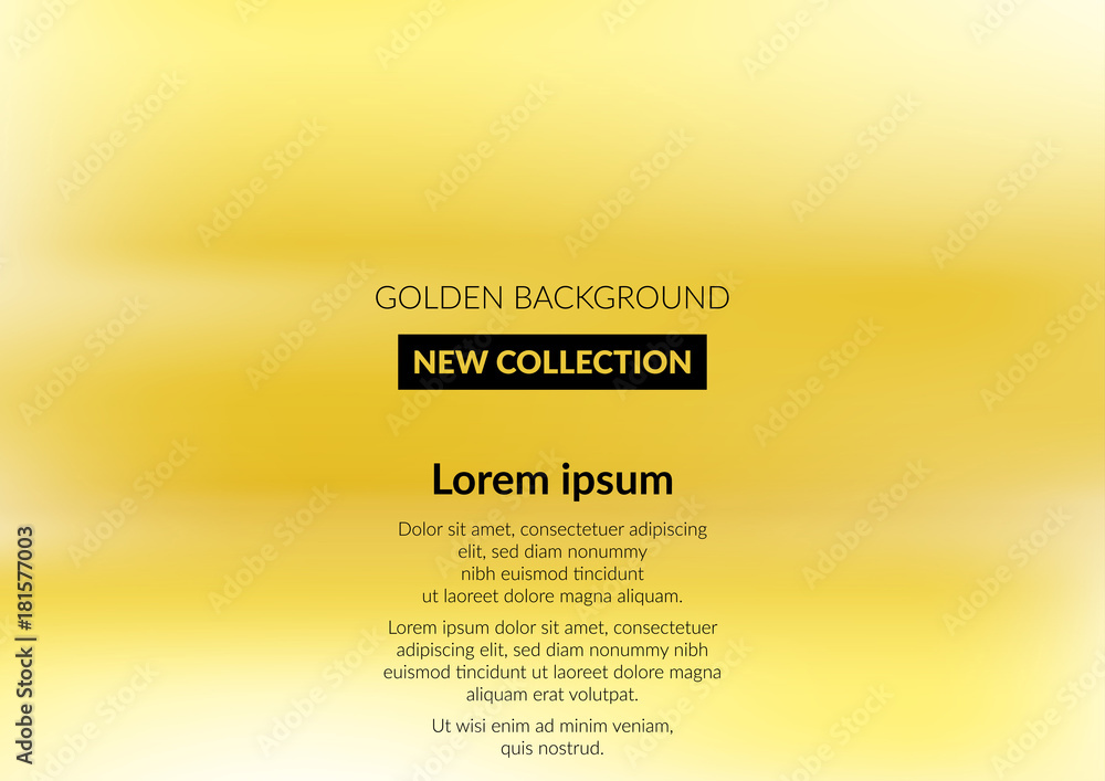 Obraz premium Golden abstract blurred gradient background