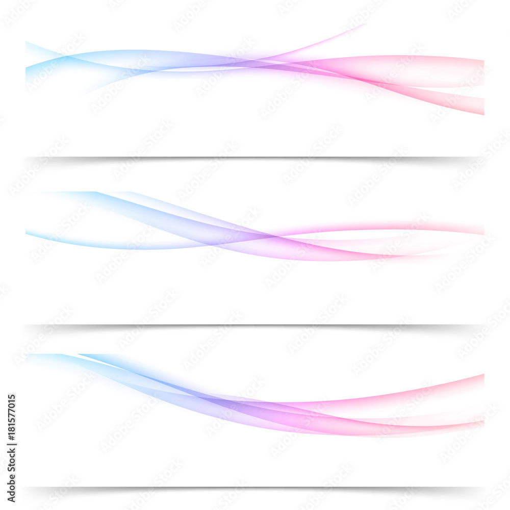 Modern transparent line pattern abstract futuristic banner collection Modern transparent line pattern abstract futuristic banner collection