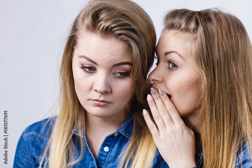 Woman being sad her friend comforting her Woman being sad her friend comforting her