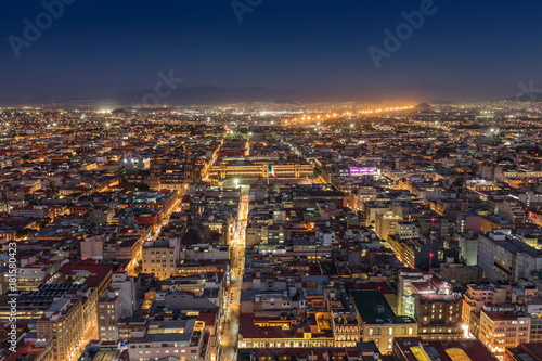 Mexico city at night.