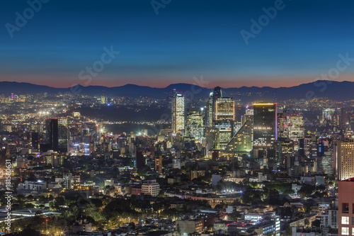 Mexico city at night. © coralimages