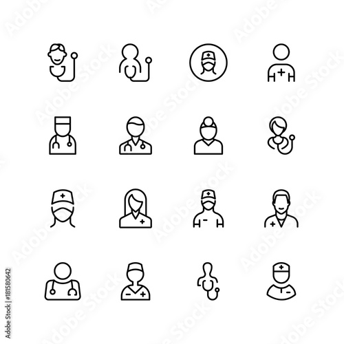 Doctor line icon