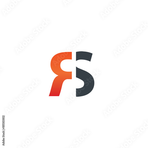 Initial Letter RS Design Logo