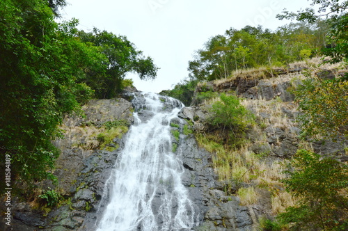 top of Sarika high waterfall in Thailand