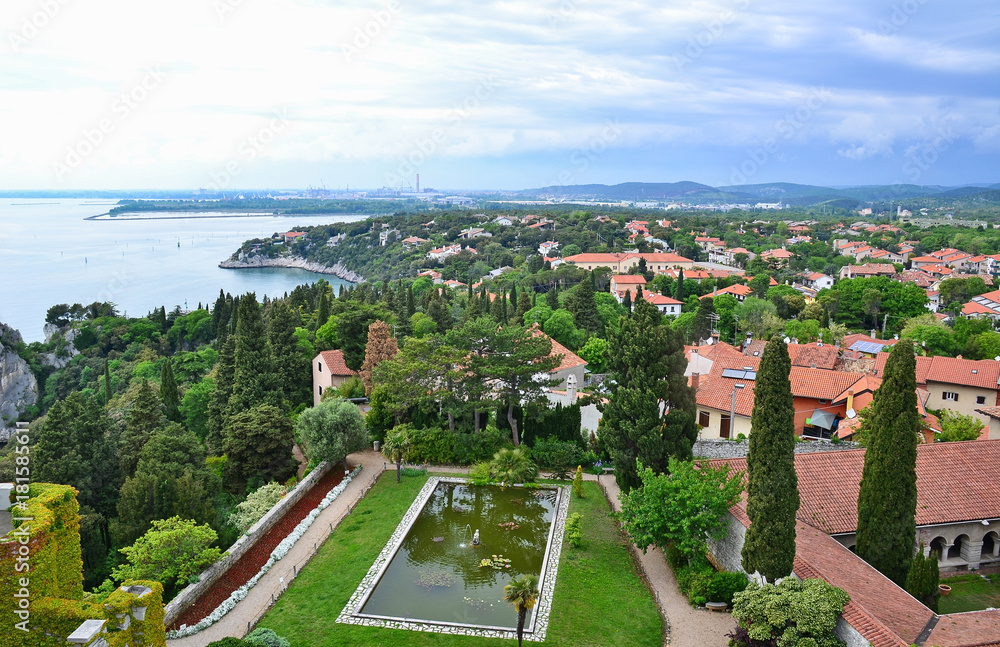 View of a park near Trieste, Italy