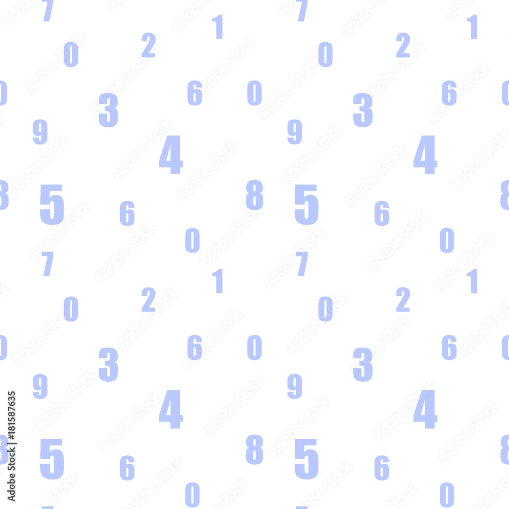 Mathematics background - different numbers in random pattern. School pattern for children.Background for kids. Seamless abstract vector pattern Mathematics background - different numbers in random pattern. School pattern for children.Background for kids. Seamless abstract vector pattern