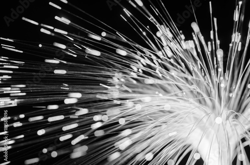 Fiber optics lights abstract background.
