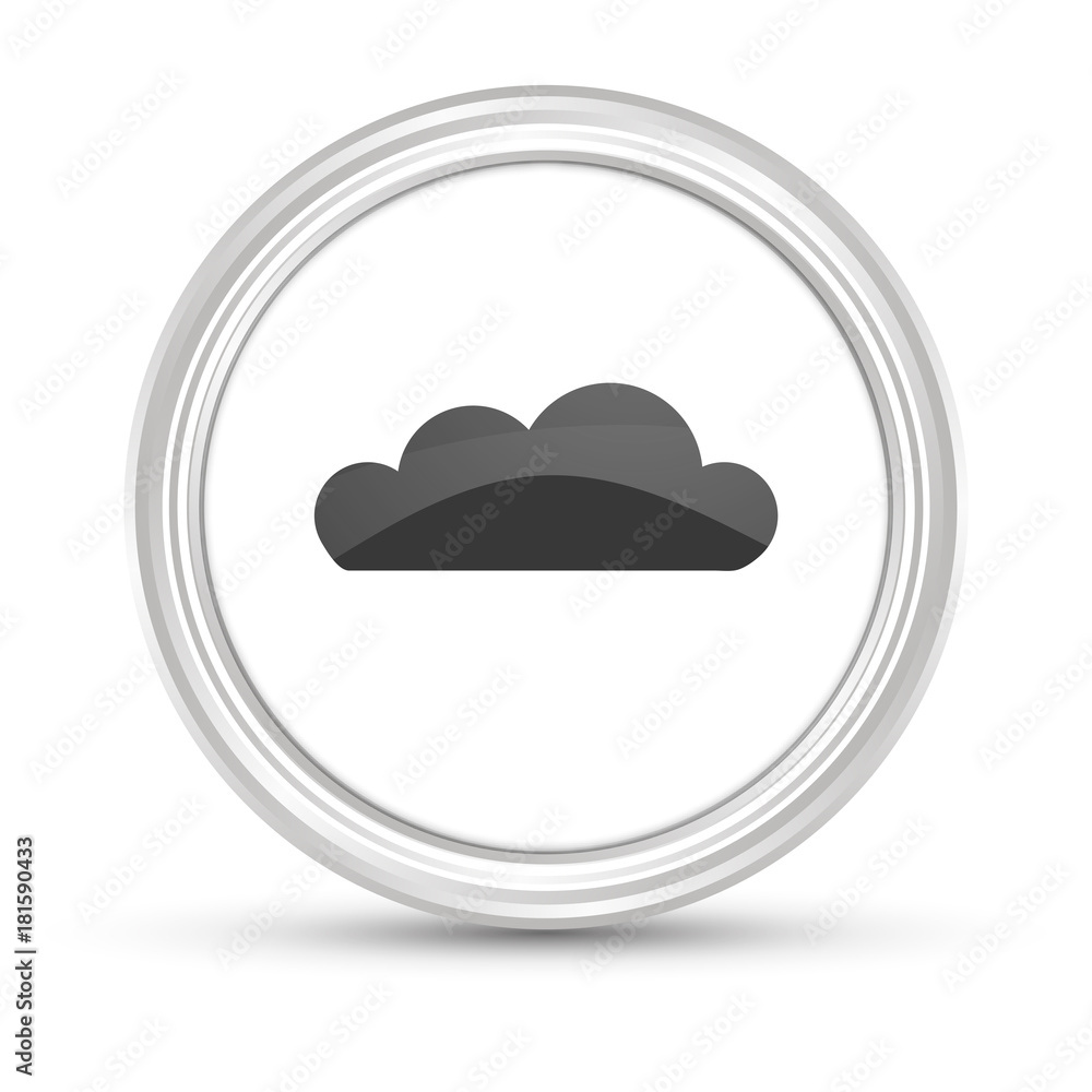 Weißer Button - Wolke - Cloud-Service Weißer Button - Wolke - Cloud-Service