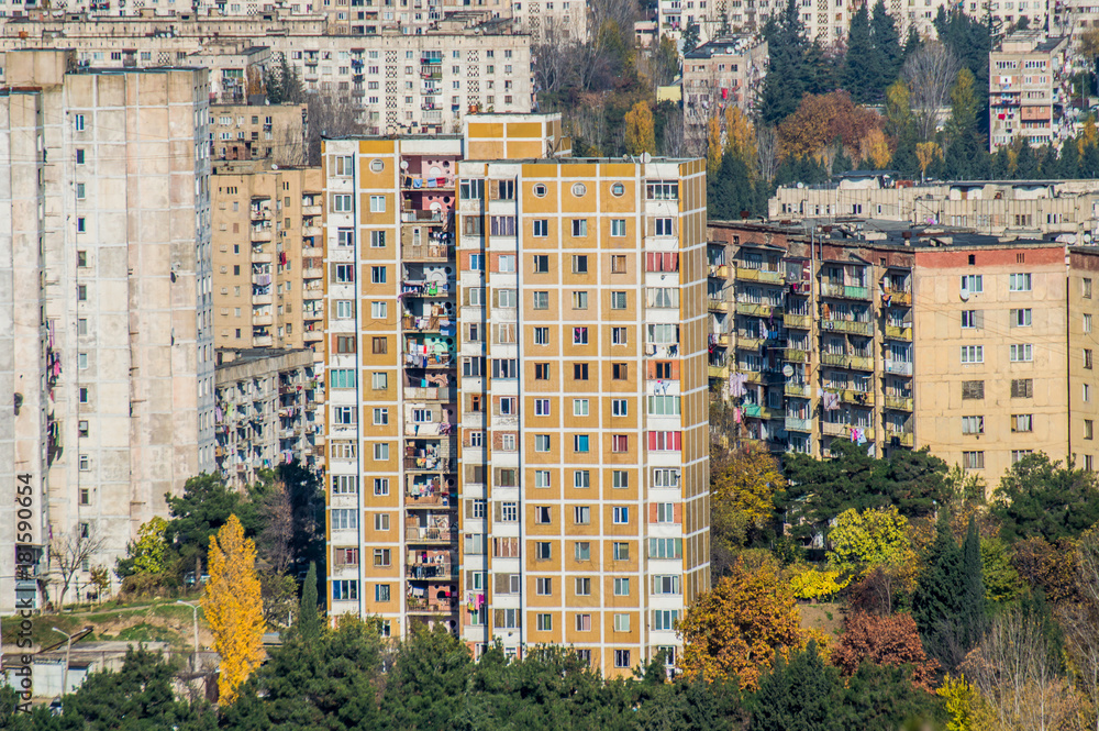 Obraz premium overpopulated city