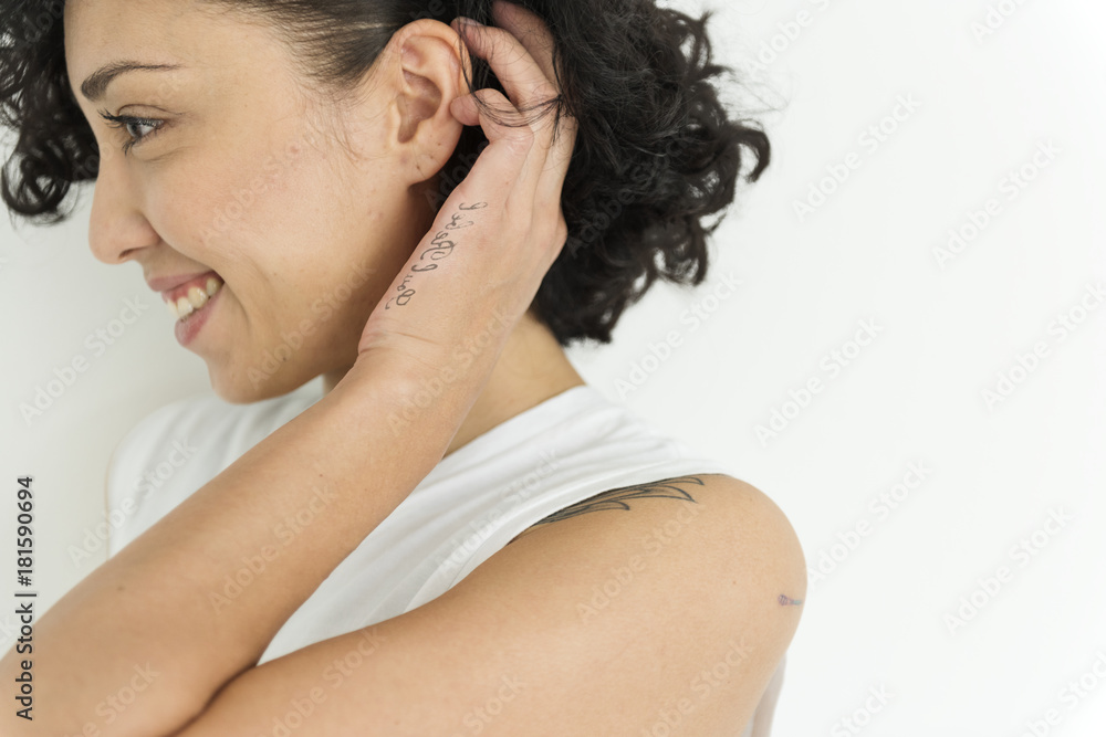 Fototapeta premium Portrait of a woman smiling