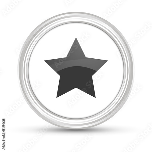 Weißer Button - Stern