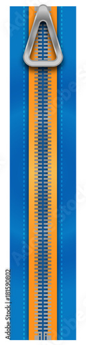 Zipper Blue and Yellow - Zipper Icon