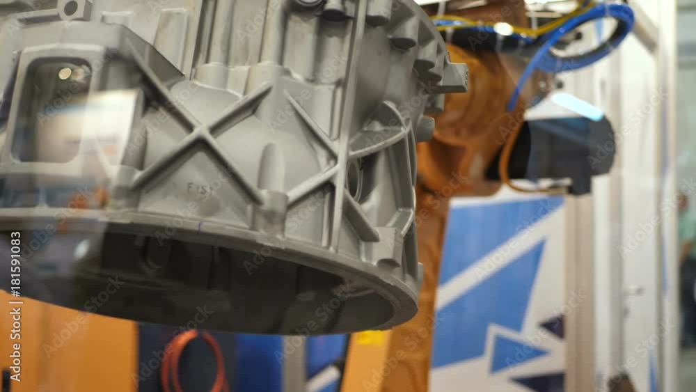 Industrial robot manipulator movements that are programmed in the control unit. Robot mechanism