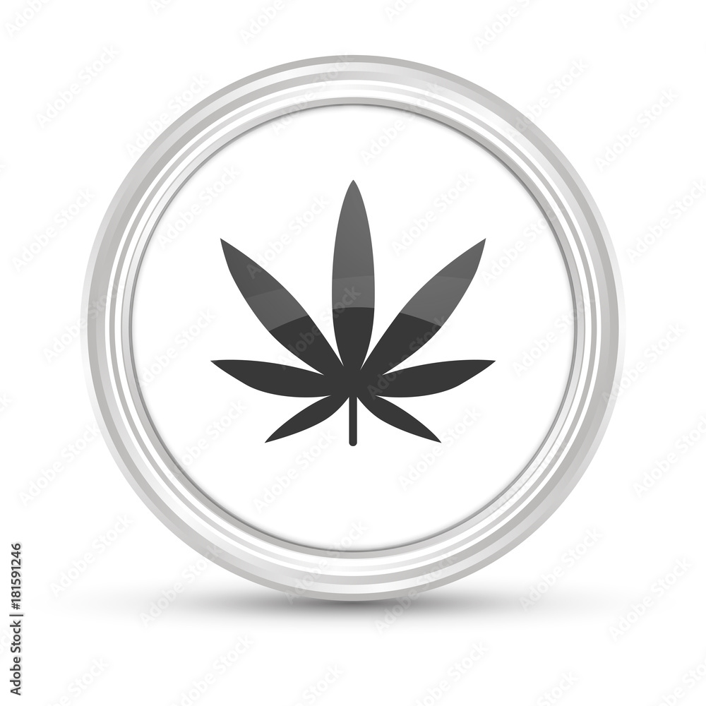 Weißer Button - Cannabis Weißer Button - Cannabis