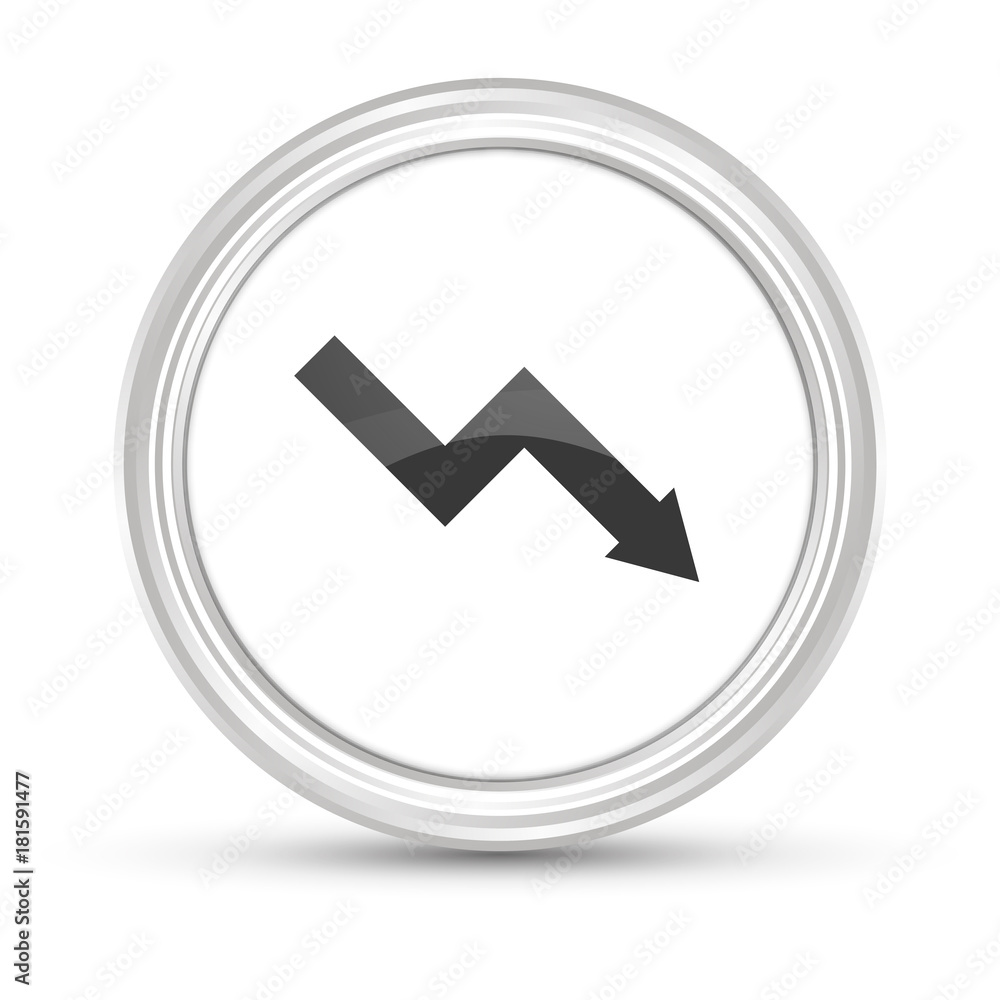 Weißer Button - Pfeil nach unten - Finanzen Weißer Button - Pfeil nach unten - Finanzen