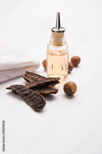 Shikakai shampoo, powder, soap and shampoo with essential ingradients like Soapnut or Reetha, Amla, Lemon, oil
 photo