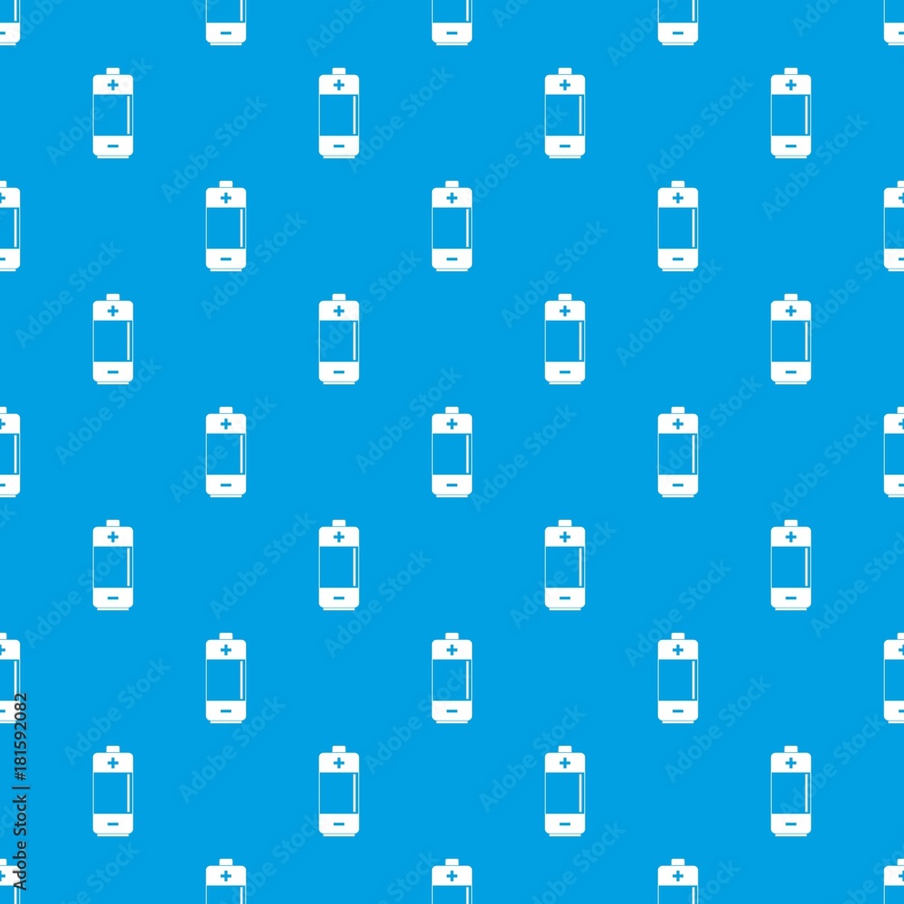 Alkaline battery pattern seamless blue Alkaline battery pattern seamless blue