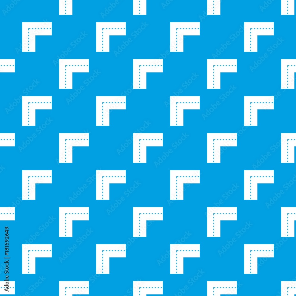 Turning road pattern seamless blue
