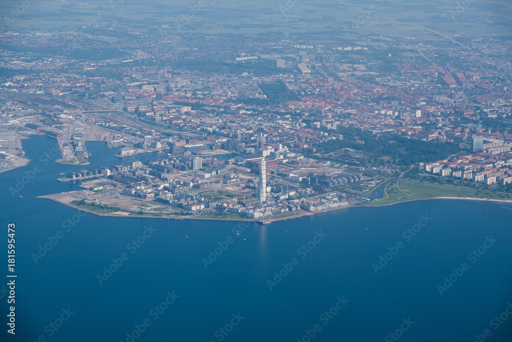 Malmö, Sweden from above