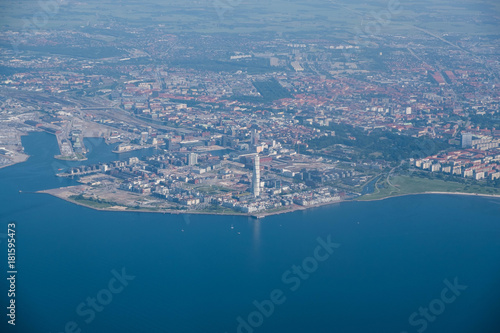 Malm    Sweden from above