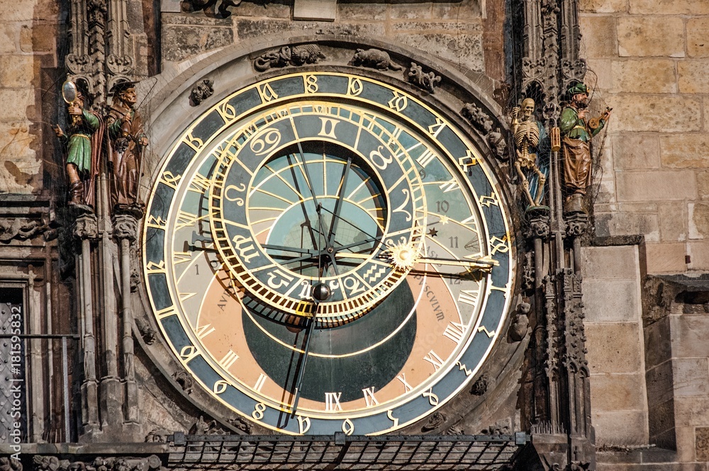 Astronomical Clock in the Old Town of Prague, Czech Republic Astronomical Clock in the Old Town of Prague, Czech Republic
