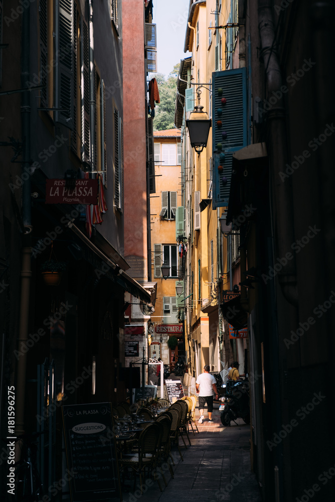Narrow Alley in Nice, France