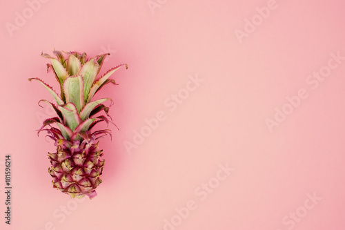Background with small pink pineapple