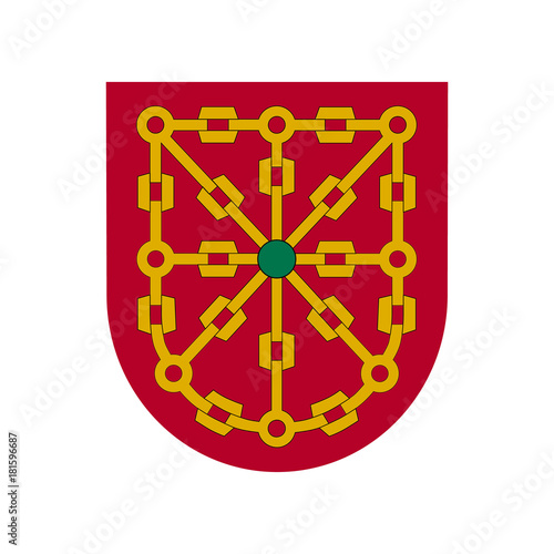Chains. Symbol of Navarre. Abstract concept. Vector illustration on white background.