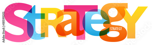 "STRATEGY" Vector Letters Banner