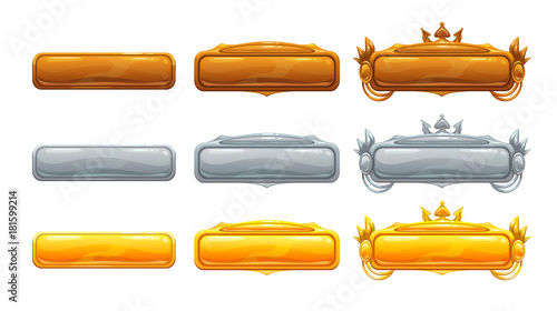 Beautiful decorative metal title banners