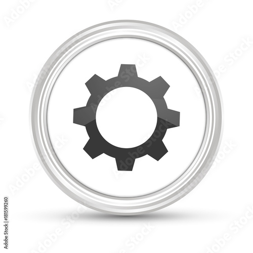 Weißer Button - Zahnräder - Einstellungen
