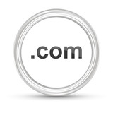 Weißer Button - .com URL