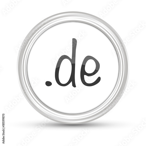 Weißer Button - .de URL