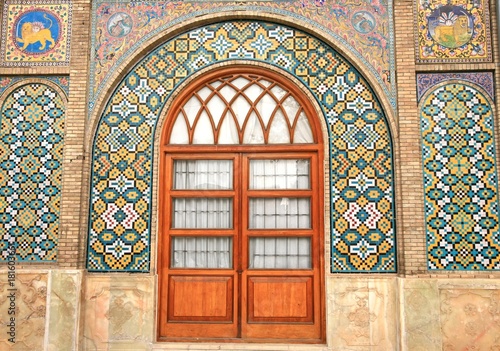   The Golestan Palace  in tehran , Iran is the royal Qajar complex at capital city photo