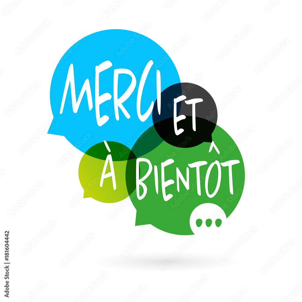 Vecteur Stock Merci et à bientôt Adobe Stock