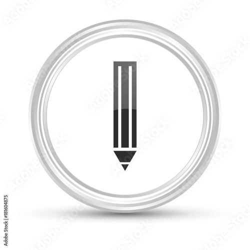 Weißer Button - Bleistift